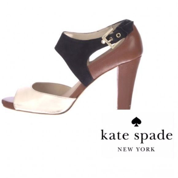 Kate Spade Reena Peep Toe Heels - Picture 1 of 6